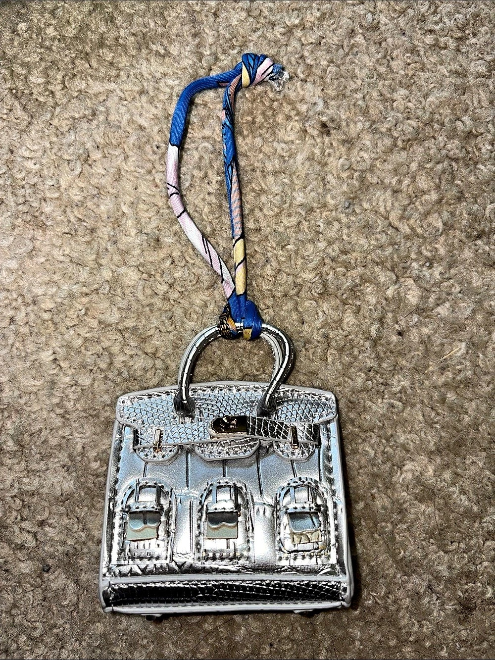 Silver Mini Bag Inspired